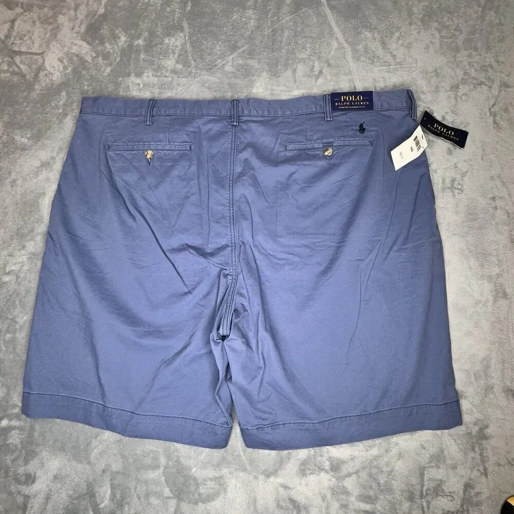 Polo Ralph Lauren Mens 48B Shorts Blue Chino Stretch Cotton Twill Casual Preppy